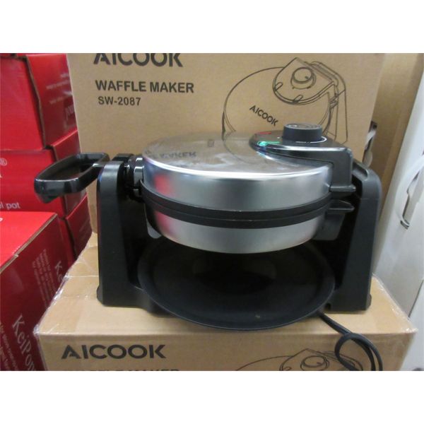 New Aicook Belgian Flip Waffle Maker