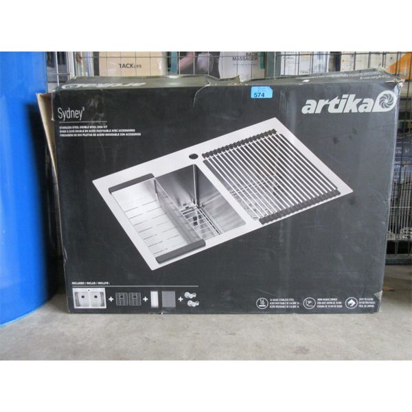 Artika "Sydney" Stainless Steel Sink Kit