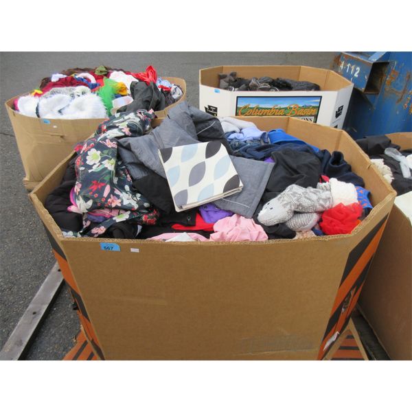 Skid of Clothing and Soft Household Goods