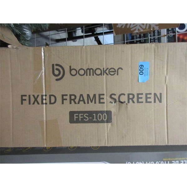 Bomaker 100" Fixed Frame Projection Screen