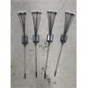 Image 1 : 3 New Sets of 4 Solar Wind Swaying 8 LED Stake Lights