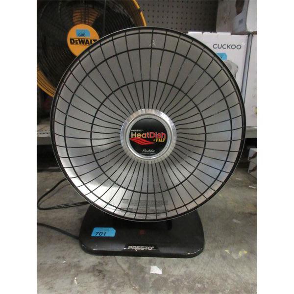 Presto Heat Dish + Tilt Parabolic Heater - No Box