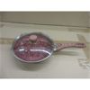 Image 2 : New Red Non-Stick Aluminum Fry Pan w/Lid - 24 cm