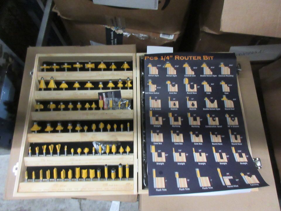 New 70 Piece Classic Router Bit Set in Case