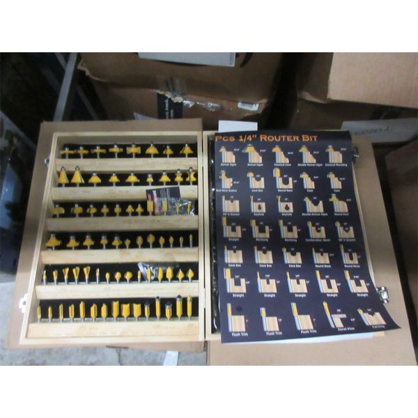 New 70 Piece Classic Router Bit Set in Case
