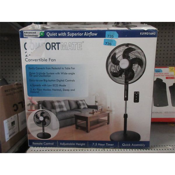 Comfort Mate 2-in-1 Convertible  Fan - Open Box