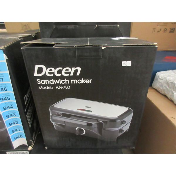 New Decen 3-in-1 Sandwich Maker - Model: AN-780