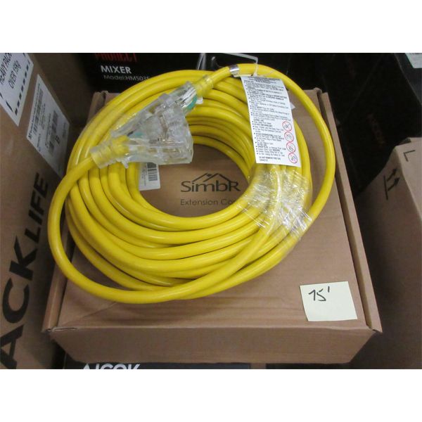 New 75' Triple Outlet Outdoor Extension Cords