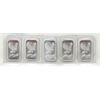 Image 1 : 5 Sealed 1 Oz .999 Silver American Eagle Bars 