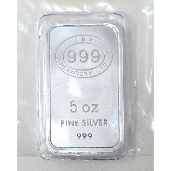 5 Oz .999 Silver JBR Ethically Sourced Bar 