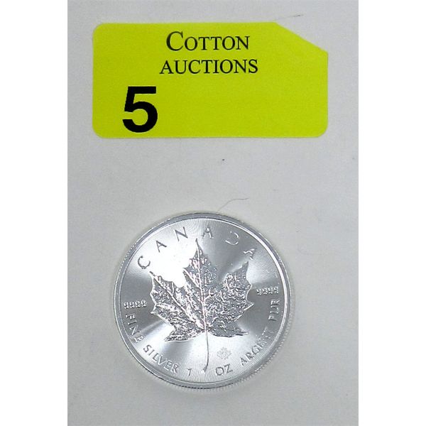 1 Oz .9999 Silver 2023 Maple Leaf Coin 