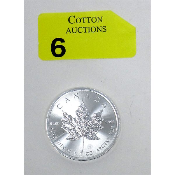 1 Oz .9999 Silver 2023 Maple Leaf Coin 