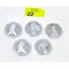 Image 1 : 5 x 1 Oz Silver Clad Nude Art Challenge Rounds