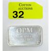Image 1 : 1 Oz .9995 Silver OPM Bar 