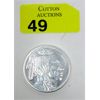 Image 1 : 1 Oz .999 Silver Indigenous/Buffalo Round 