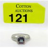 Image 1 : Mystic Topaz and Diamond Sterling Silver Ring