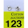 Image 1 : New 14 KT White Gold 1.1 CT Cubic Zirconia Earrings