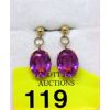 Image 1 : 10 KT Gold 16 CTW Pink Sapphire Drop Earrings