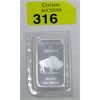 Image 1 : 1 Oz .999 Silver USA Buffalo 2-Sided Bar 