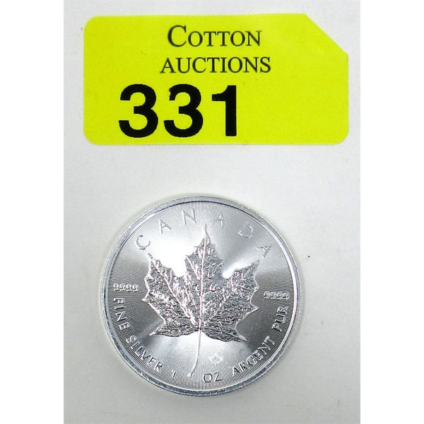 1 Oz .9999 Silver 2023 Canada Maple Leaf Coin 