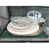 Image 2 : Shelf Lot of China and Glass Serving Dishes
