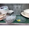 Image 3 : Shelf Lot of China and Glass Serving Dishes