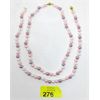 Image 1 : 2 New 18" Pink/White Shell Pearl Necklaces 