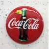 Image 1 : 1990 Coca-Cola Metal 12" Button Sign