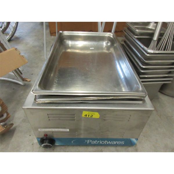 Patriotwares Table Top Steam Table w/ 2 Trays