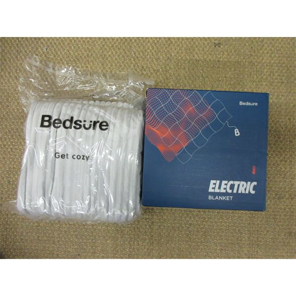 New Bedsure Heated Polar Fleece Throw - Grey