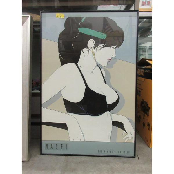 Patrick Nagel Framed Print - Untitled