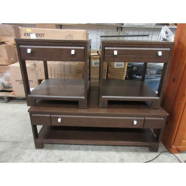 3 Piece Coffee Table & End Table Set