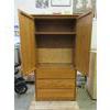 Image 2 : Tall Wood Wardrobe Cabinet with Drawers