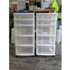 Image 1 : 2 Rolling Craft Storage Towers with Drawers