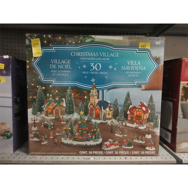 30 Piece Christmas Village - Open Box 