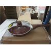 Image 1 : New Red Non-Stick Aluminum Fry Pan w/Lid - 24 cm