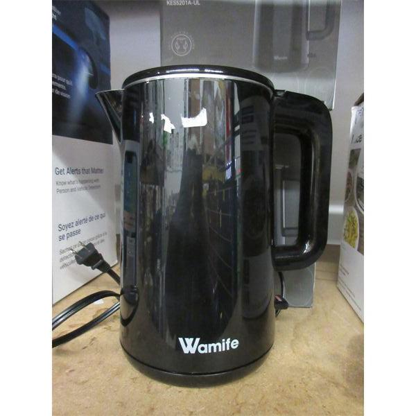 New Wamife 1.5 L Cordless Electric Kettle - Black