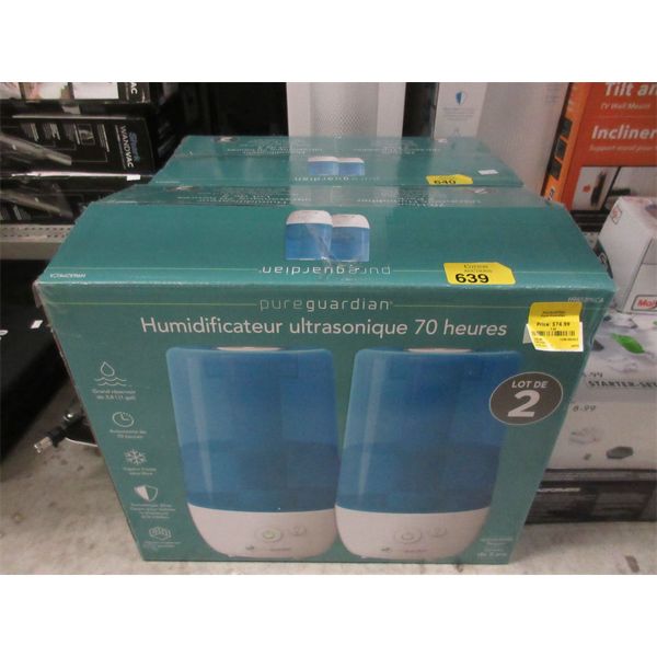 Pureguardian 2-Pack of 70 Hr. Humidifiers