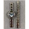 Image 1 : Bat Italian Heart Charm Watch.