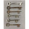 Image 1 : Lot of 6 Vintage Skeleton Keys