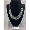 Image 1 : Lovely Vintage Rhinestones Choker Necklace, Selfadjust To 15"