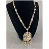 Image 2 : Gorgeous Borealis Rhinestones Pendant w/ Chain Necklace, 17-21" L In Good Condition