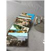 Image 2 : Vintage Postcards, Pewter Flask Made In England & Lumberjack Figure