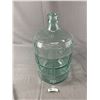 Image 1 : Fabulous Vintage Green Glass Carboy - 16" Tall & Made In Italy