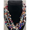 Image 2 : Beautiful Multi Strand Micro Bead & Stone Chips Necklace