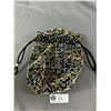 Image 1 : Unique 1960's Reversible Beaded Drawstring Handbag