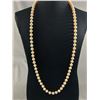 Image 2 : Lovely Vintage Knotted Off White Faux Pearls Necklace, Long, 28" L