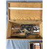 Image 2 : Early Dovetail ToolWood Box w/ Contents Of Vintage Tools & More. Approx. 14 1/2" x 7 1/2" x 5"