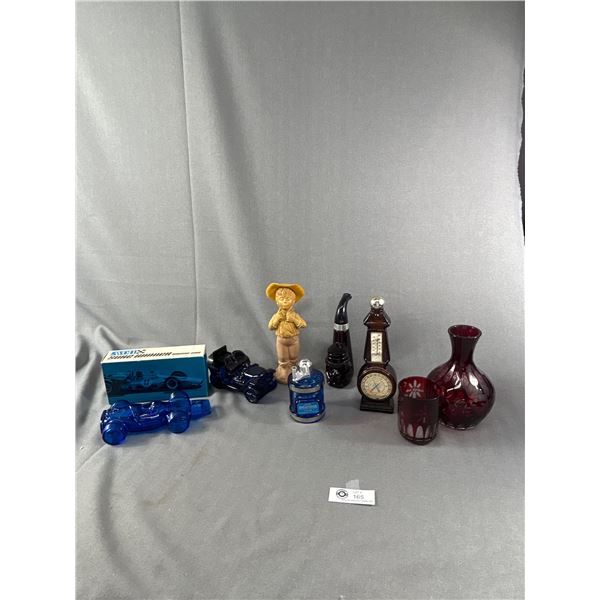 Vintage Cologne Bottle Collectors Lot - Automobiles,Pipe, Fishing Reel, Barometer & More