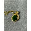 Image 2 : Very Nice Jade Pendant Necklace 1930's-40's